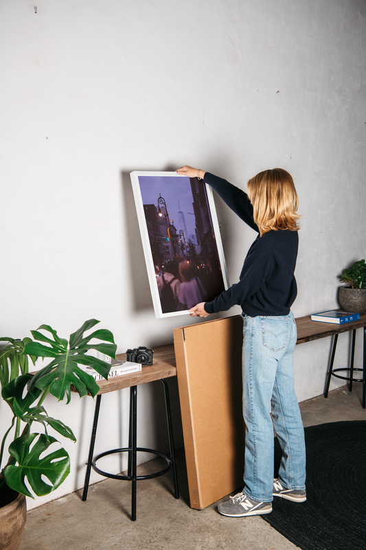 glass buildings in blue hour